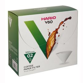 HARIO Фильтры бумажные для воронок (100шт) картонная коробка VCF-02-100WK