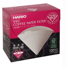 Фильтры бумажные для воронок Hario VCF-01-100WK (100 шт) картонная коробка