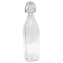Бутылка для жидкостей 1,0л PRIMA, стекло, с герметичной крышкой RSB33