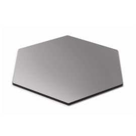 Полка SKYCAP Large d48,3см h1см, шестиугольная, закаленное стекло, цвет черный SG011