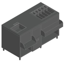 СТАНЦИЯ БАРНАЯ С БОРТОМ HICOLD НБМКС-15/6ПК +100ММ СТОЛЕШН.