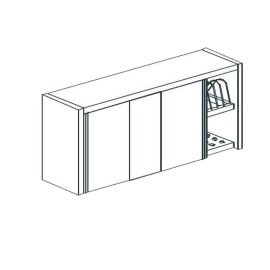 ПОЛКА НАСТЕННАЯ ЗАКРЫТАЯ APACH CHEF LINE LCW126DDSD