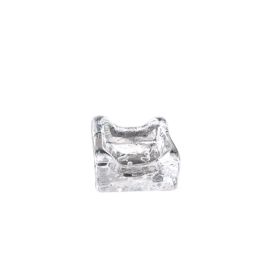 Блюдо стеклянное «Лед» прозрачное 40мл 8х7см h4см, Frost XGLAS-078