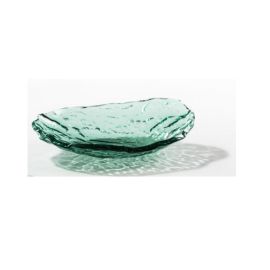 Салатник стеклянный овальный «Море» зеленое 0,25л 23х17см, Mar-Green XGLAS-2817V