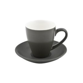 Чашка кофейная высокая 200мл (блюдце 14см), BEVANDE цвет Slate 978244