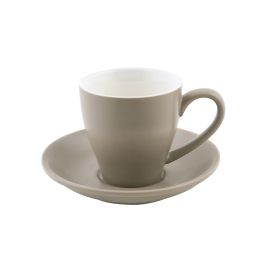 Чашка кофейная высокая 200мл (блюдце 14см), BEVANDE цвет Stone 978246