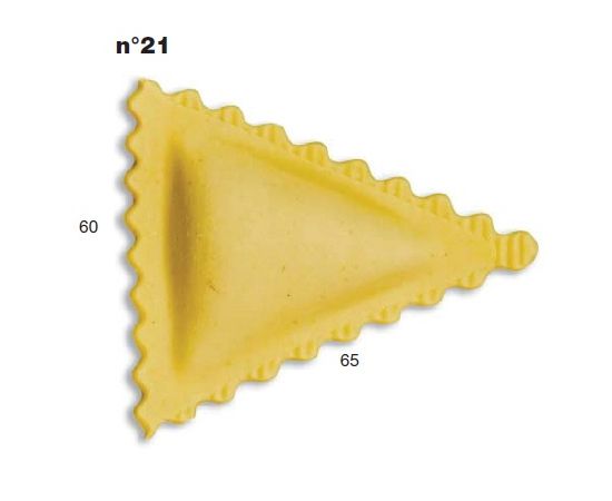 ШТАМП Д/РАВИОЛИ ДЛЯ НАСАДКИ LA MONFERRINA MULTIPASTA ТРЕУГОЛЬНИК 60Х65 ММ 21