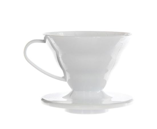 Воронка пластиковая для кофе, HARIO VD-01W белая, изображение 2
