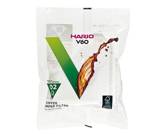 Фильтры бумажные для воронок Hario Vcf-02-100w белые 100 шт.