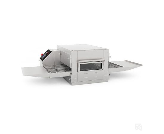 Печь для пиццы конвейерная Abat ПЭК-400П с дверцей для установки в 2 или 3 яруса (без крыши и основа