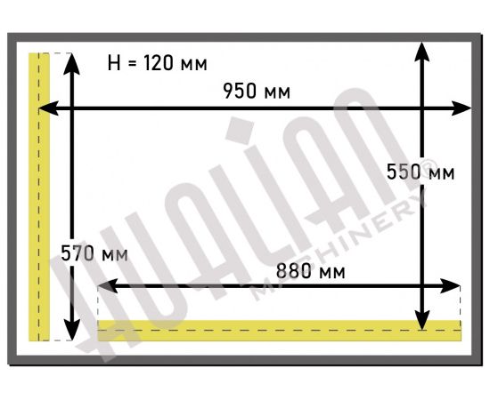 Напольный вакуумный упаковщик DZ-1000/2L (нерж.), изображение 2