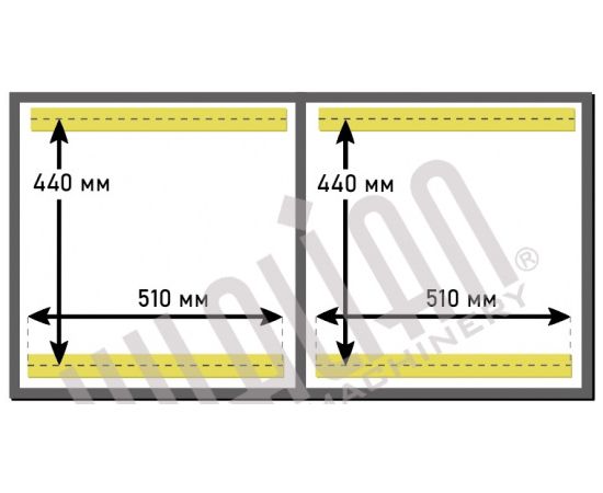 Напольный вакуумный упаковщик HVC-510S/2B (DZ-510/2SB) (нерж.), изображение 2