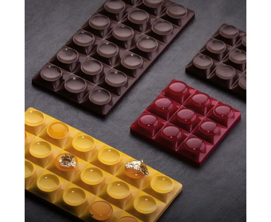 Форма д/шок. "Chocolate Bar Bricks Mini" 70х70мм h10,5мм, 50гр, 6 ячеек, п/к PC5013FR