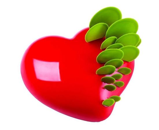 Форма для мороженого/суфле 3D "Сердце" 175х165мм h58мм (объем 0,96л), силикон KE016S