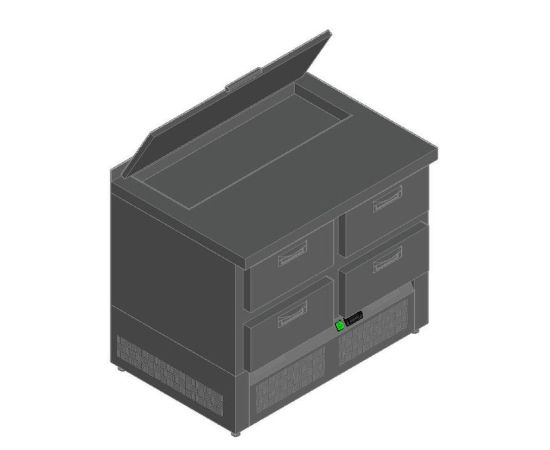 СТОЛ ДЛЯ САЛАТОВ HICOLD SLE2-22GN (1/6) C КРЫШК.