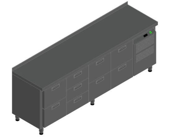 СТОЛ С ОХЛАЖД.ШКАФОМ HICOLD SN 2322/TN