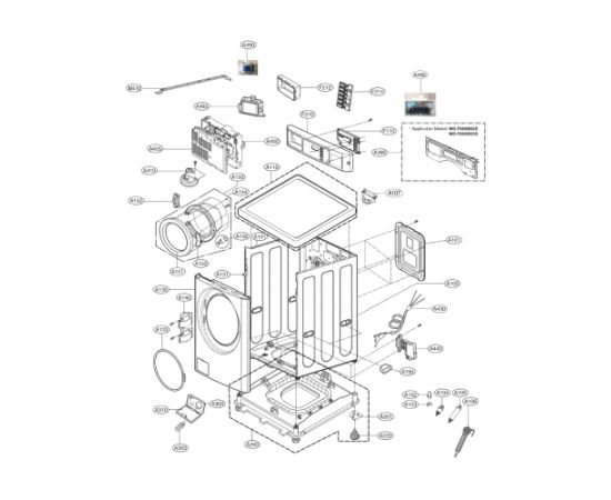 Стиральная машина LG WD-M069BD2S для вертикального совмещения, загрузка 13 кг, изображение 7