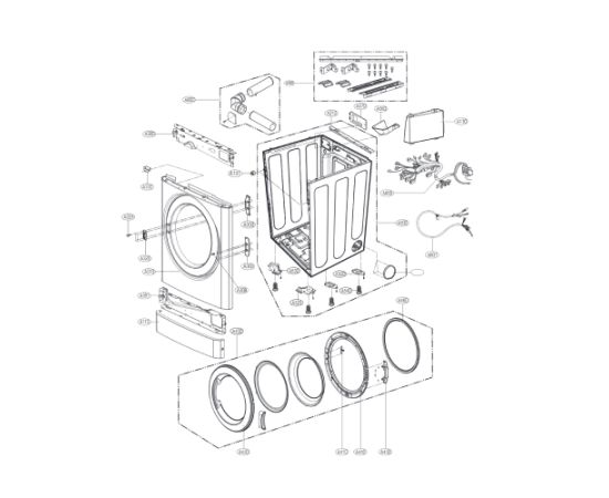 Стиральная машина LG WD-M069BD2S для вертикального совмещения, загрузка 13 кг, изображение 11