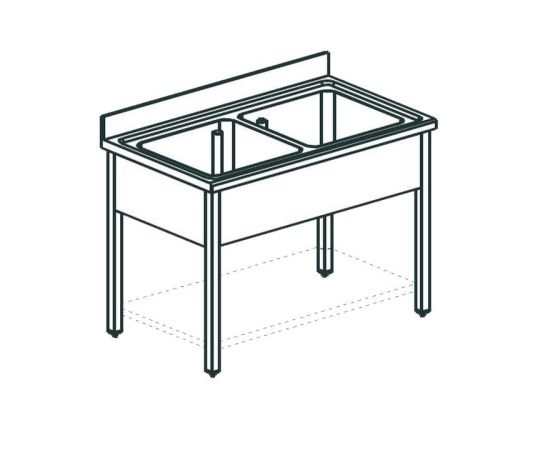 ВАННА МОЕЧНАЯ APACH CHEF LINE L2S166-54SH