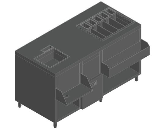 СТАНЦИЯ БАРНАЯ С БОРТОМ HICOLD НБМКС-15/6ПК +100ММ СТОЛЕШН.