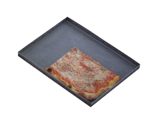 Противень для пиццы 60х40см h2см, перфорированный, нерж.сталь 582/40LC