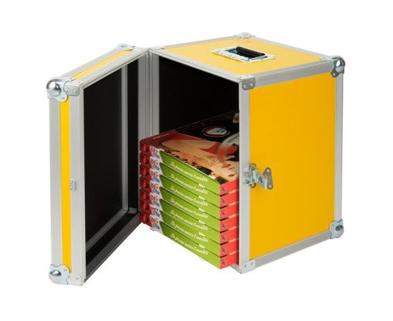 Ящик для перевозки пиццы 35x35см h48см, алюминий, пластик 712/35LC