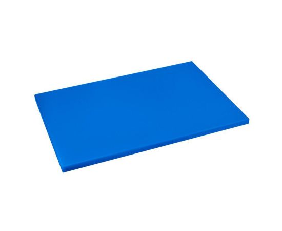 Доска разделочная 600х400мм h18мм, полиэтилен, цвет синий 422111217