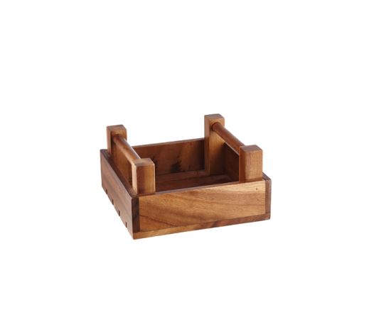 Поднос деревянный "Ящик" 20х20см h10см Buffet Wood ZCAWSQRC1