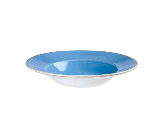 Тарелка для пасты 28см 0,47л, с широким бортом, Stonecast, цвет Cornflower Blue SCFSVWBL1