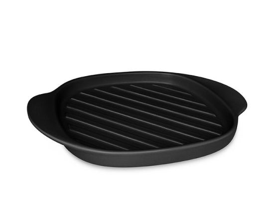 Сковорода-гриль керамическая 22,5х22,5см h2,5см Oxford, серия LINEA, цвет черный B50E-4503
