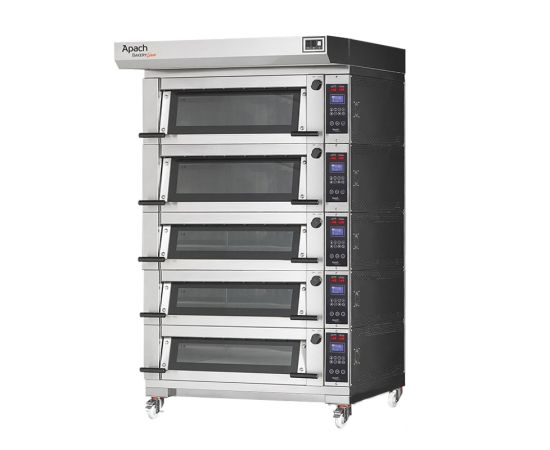 ПЕЧЬ ПОДОВАЯ С ПОДСТАВКОЙ БЕЗ НАПРАВЛЯЮЩИХ APACH BAKERY LINE E2L318PA + E2L224PAL DPBI-T