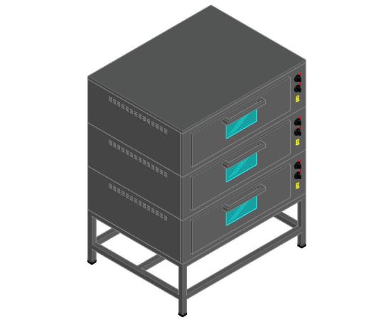 ШКАФ ПЕКАРСКИЙ ПОДОВЫЙ ЭШП-3КП 21000801152