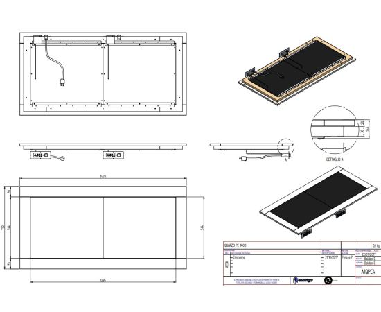 ПОВЕРХНОСТЬ ТЕПЛОВАЯ ENOFRIGO QUARZO PC 1400 ВСТР. ЦВЕТ 1379