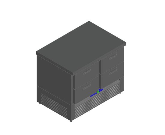 СТОЛ С ОХЛАЖД.ШКАФОМ HICOLD GNE22/TN О