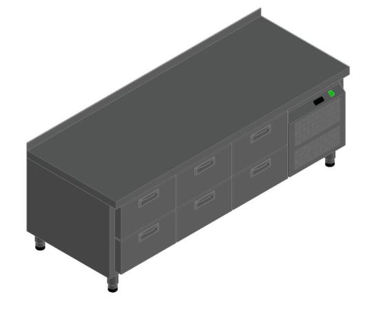 СТОЛ С ОХЛАЖД.ШКАФОМ HICOLD GN222/TN LT